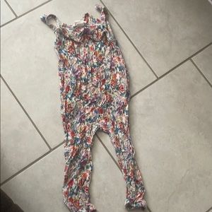 H&M sleeveless ruffle neck romper. Cotton.